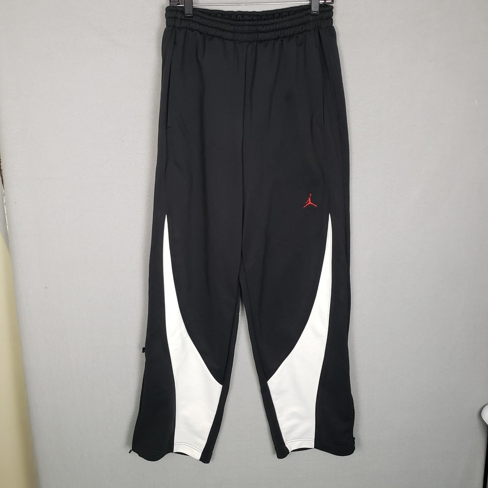 Nike Air Jordan Athletic Pants Black White‎ Track Basketball Jumpman Streetwear